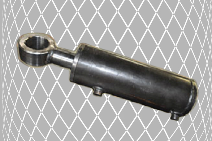 Grab cylinder for brick handling grabs