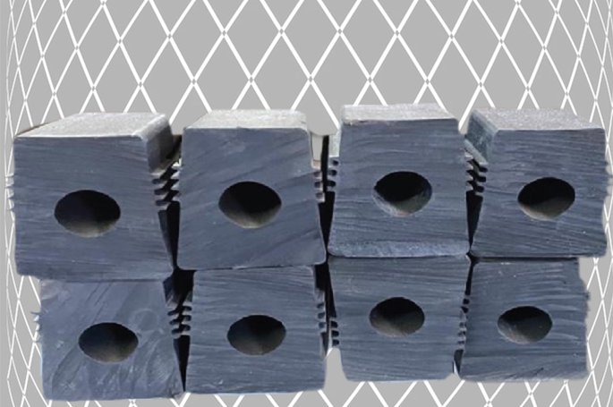 Kennis replacement rubbers for brick handling grabs