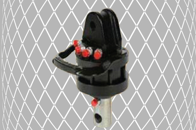 Shaft-mount rotator for cranes and brick handling grabs